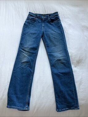 MOTHER Women's Straight-Leg Jeans in Dark Blue Wash